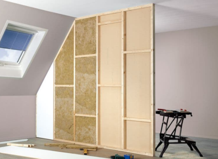 Calculator tussenwand/scheidingswand met hout