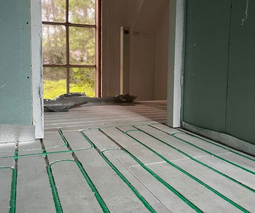 hoeveel meter buis vloerverwarming per groep